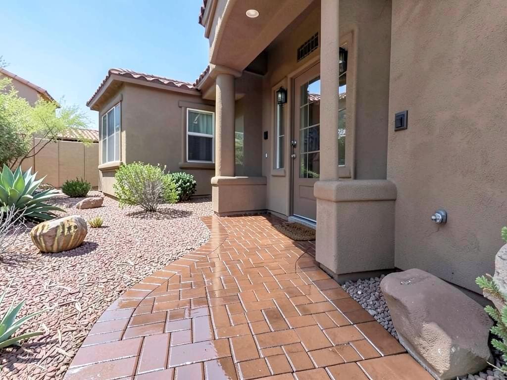 Front entry paver walkway in Mesa